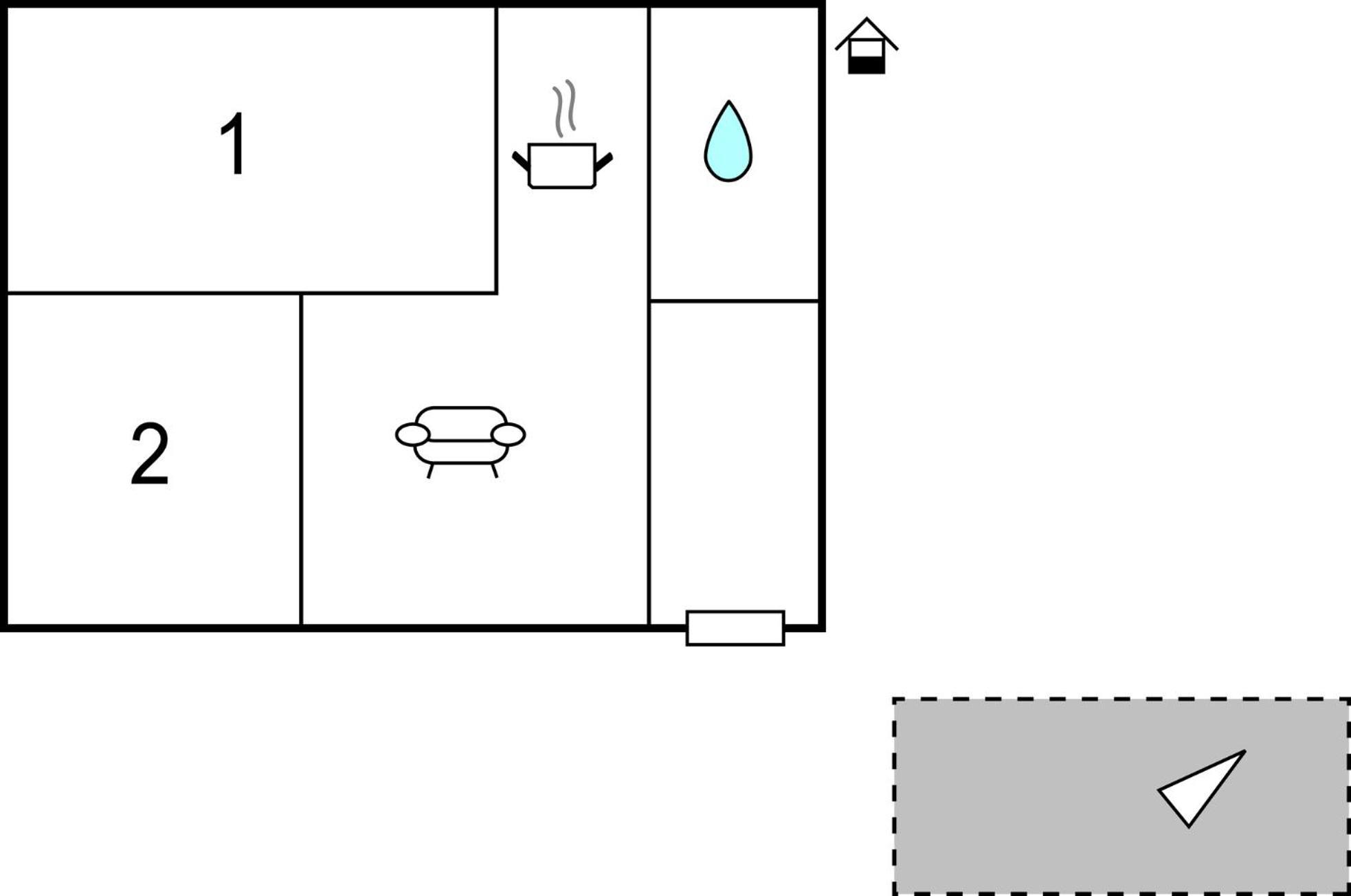 2 Bedroom Cozy Home In Bosiljevo Экстерьер фото